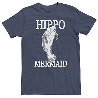 Big & Tall Hippo Mermaid Tee
