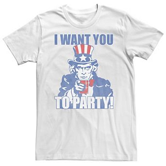 Big & Tall I Want You To Party Tee
