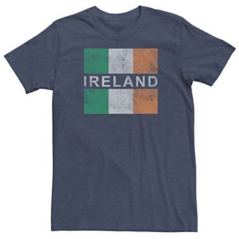 Big & Tall Ireland Flag Faded Tee