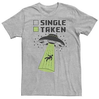 Big & Tall Taken Checklist UFO Portrait Tee