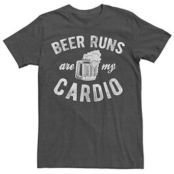 Big & Tall "Beer Runs Are My Cardio" Mug Tee