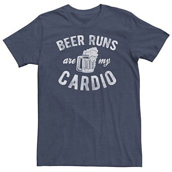 Big & Tall "Beer Runs Are My Cardio" Mug Tee