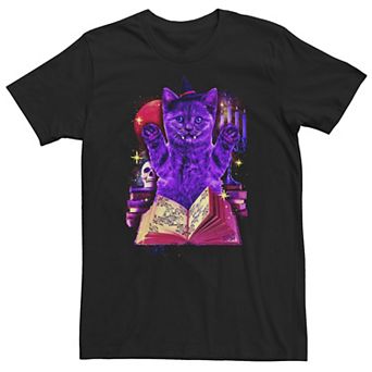 Big & Tall Spell Casting Witch Cat Tee