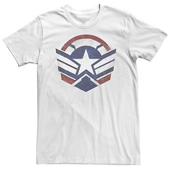 Big & Tall Marvel The Falcon And The Winter Soldier Wings Shield Logo Tee