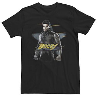 Big & Tall Marvel The Falcon And The Winter Soldier Bucky Portrait Tee