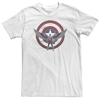 Big & Tall Marvel The Falcon And The Winter Soldier Captain America Shield Wings Tee