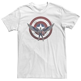 Big & Tall Marvel The Falcon And The Winter Soldier Captain America Shield Wings Tee