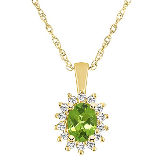 Peridot deals necklace kohls