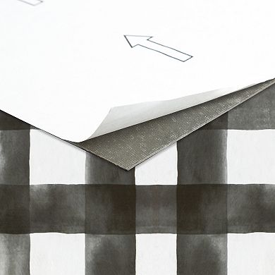 Achim Retro Watercolor Check 12'' x 12'' 20-piece Self Adhesive Vinyl Floor Tile Set