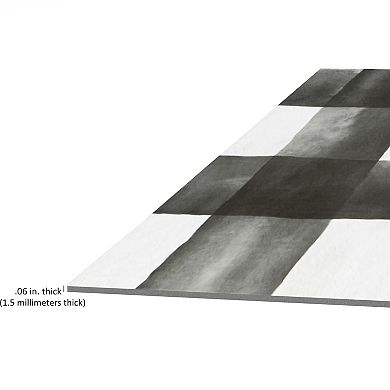 Achim Retro Watercolor Check 12'' x 12'' 20-piece Self Adhesive Vinyl Floor Tile Set