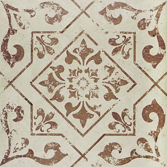 Achim Retro Villa Toffee 12'' x 12'' 20 pc Self Adhesive Vinyl Floor Tile Set