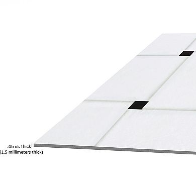 Achim Retro Woven Marble 12'' x 12'' 20-piece Self Adhesive Vinyl Floor Tile Set