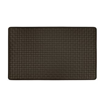 Achim Woven-Embossed Faux-Leather Anti-Fatigue Mat
