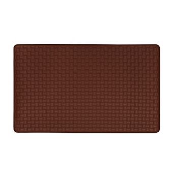 Achim Woven-Embossed Faux-Leather Anti-Fatigue Mat