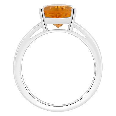 Alyson Layne 14k White Gold Pear Shape Citrine Ring