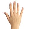 Alyson Layne 14k Gold Round Garnet & Diamond Accent Ring