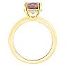 Alyson Layne 14k Gold Oval Morganite & Diamond Accent Ring