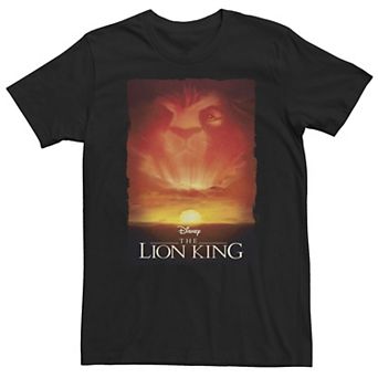 Big & Tall Disney The Lion King Movie Poster Mufasa Sunset Tee