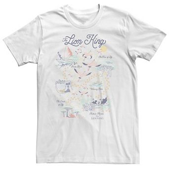 Big & Tall Disney The Lion King Map Of The World Tee