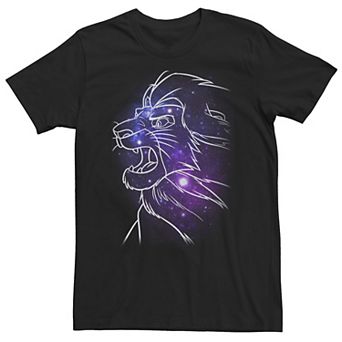 Big & Tall Disney The Lion King Mufasa Galaxies Tee