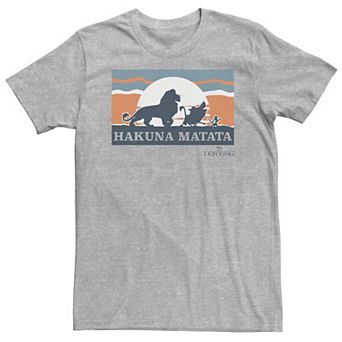 Big & Tall Disney The Lion King Retro Hakuna Matata Trio Silhouette Tee
