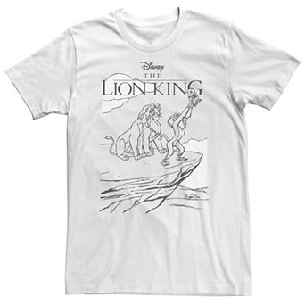 Big & Tall Disney The Lion King Pride Rock Line Art Tee