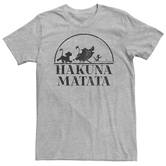 Disney's The Lion King Big & Tall Hakuna Matata Simple Text Tee