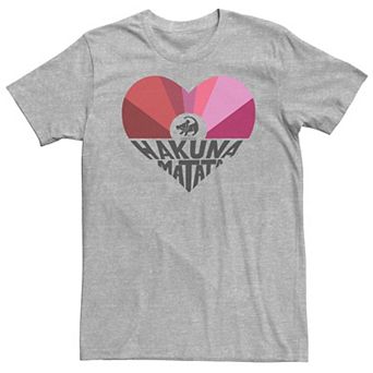 Big & Tall Disney The Lion King Simba Hakuna Matata Heart Tee