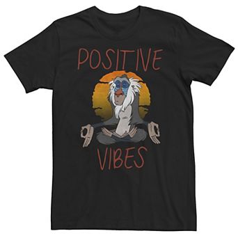 Big & Tall Disney The Lion King Rafiki Positive Vibes Tee