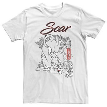 Big & Tall Disney The Lion King Scar Portrait Outline Tee