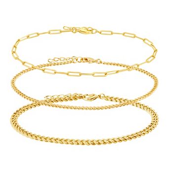 MC Collective Chain Anklet Trio Set