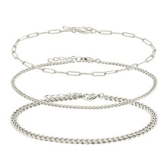MC Collective Chain Anklet Trio Set