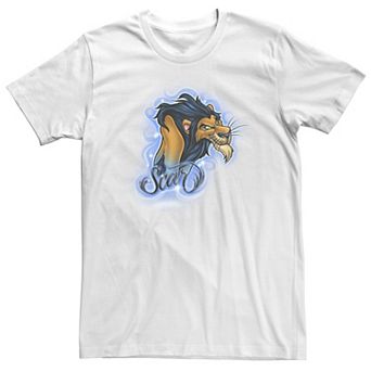 Big & Tall Disney The Lion King Scar Airbrushed Portrait Logo Tee