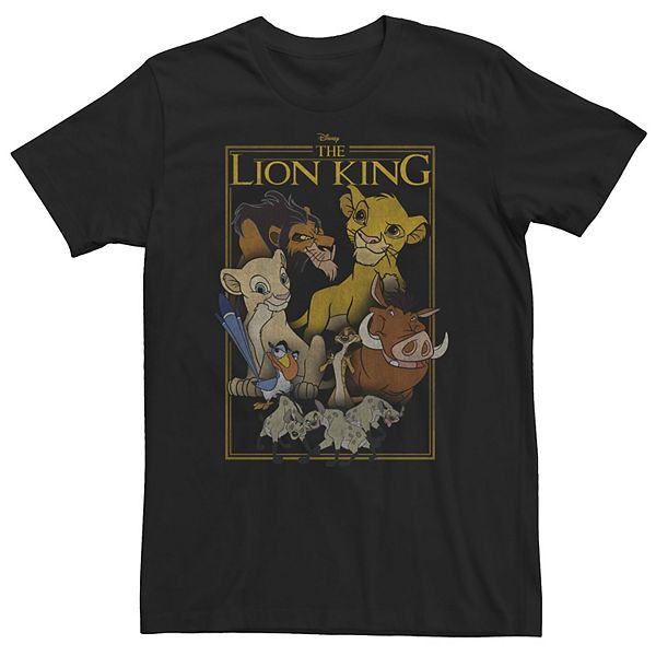 Big & Tall Disney The Lion King Simple Framed Poster Tee