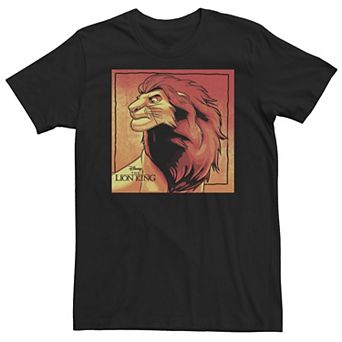 Big & Tall Disney The Lion King Simba Painted Portrait Logo Tee