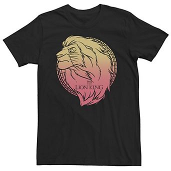 Big & Tall Disney The Lion King Simba Gradient Face Portrait Tee