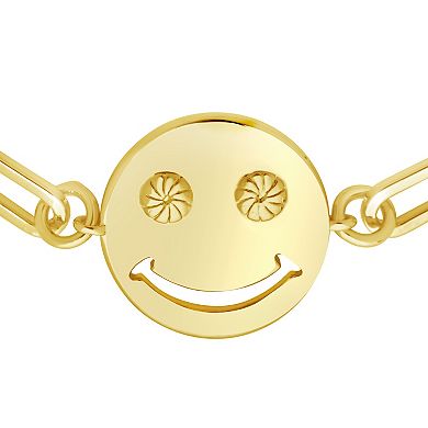 MC Collective Smile Charm Link Bracelet