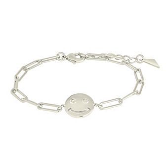 MC Collective Smile Charm Link Bracelet