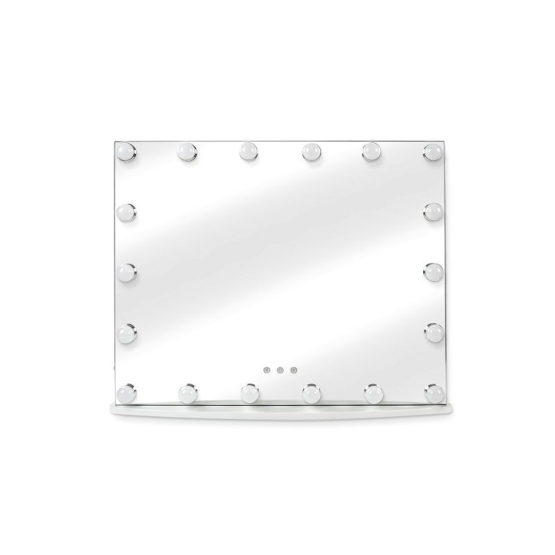 Prinz 18-Light LED Hollywood Makeup Mirror, White