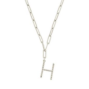MC Collective Braided Initial Pendant Necklace