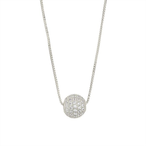 MC Collective Cubic Zirconia Sparkling Sphere Pendant