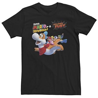 Big & Tall Nintendo Super Mario 3D & Bower's Fury Portrait Tee