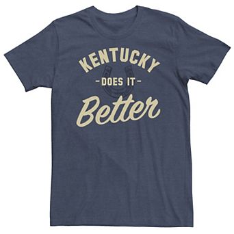 Big & Tall "Kentucky Does It Better" Horse Shoe Overlay Tee