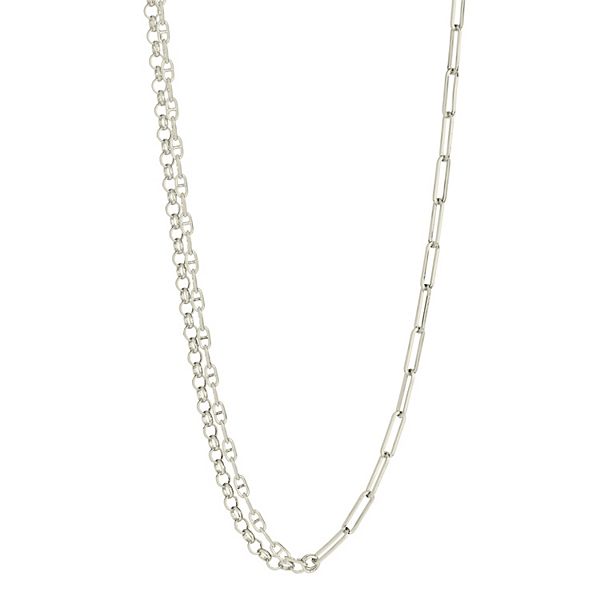 MC Collective Paper Clip & Link Chain Layered Necklace