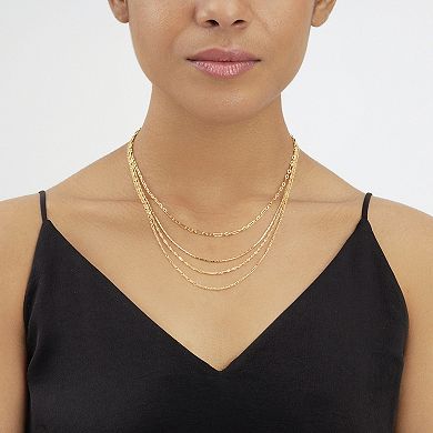 MC Collective Cable & Link Chain Multi-Layered Necklace