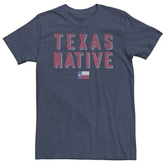 Big & Tall "Texas Native" State Flag Tee