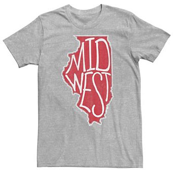 Big & Tall Illinois State Sketch Midwest Tee