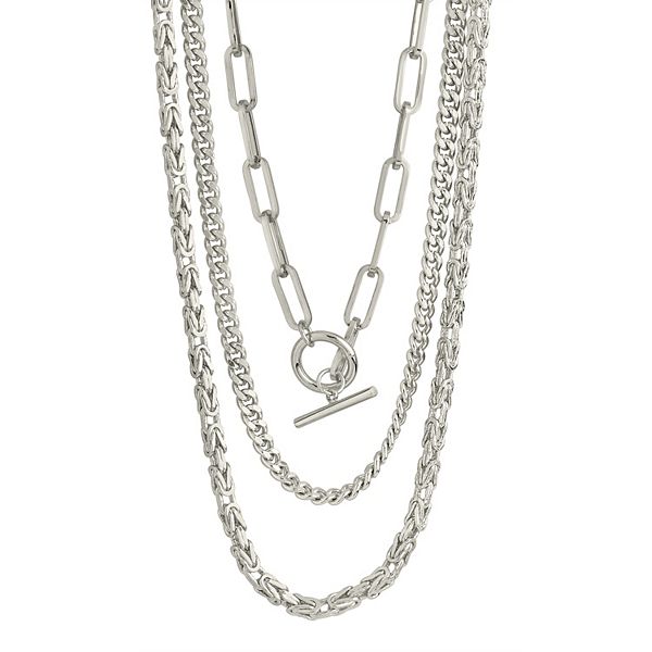 MC Collective Toggle Chain Triple Layer Necklace