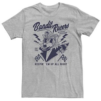 Big & Tall Bandit Racers Raccoon Tee