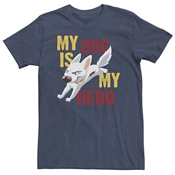 Big & Tall Disney Bolt My Dog Is My Hero Tee